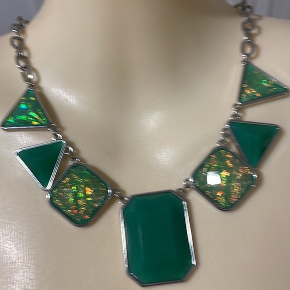 Lab opal necklace 19” - Picture 2 of 15